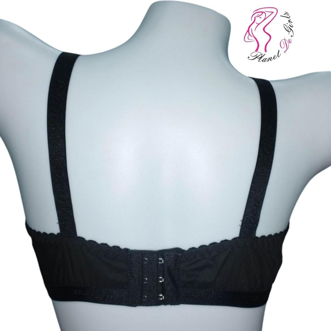 Maroon Embroidered Net Bra for Women, Non-Padded, Breathable, Sizes 32-42
